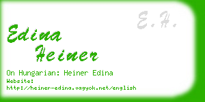 edina heiner business card